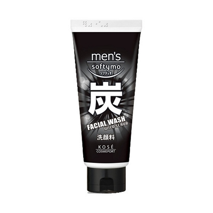 Sữa Rửa Mặt Than Hoạt Tính Làm Sạch Sâu Da Cho Nam Giới Softymo MENʼS KOSE 130g