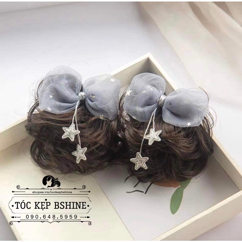 Kẹp tóc nơ xinh tóc giả cho bé gái MẪU MỚI NHẤT - Hàng xuất Hàn