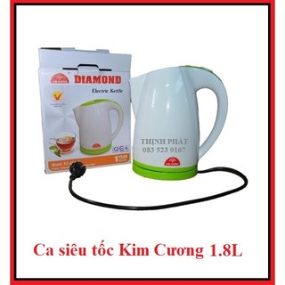 Bình ấm đun siêu tốc nhựa kim cương KC AT 1.8L Hàng Chính Hãng