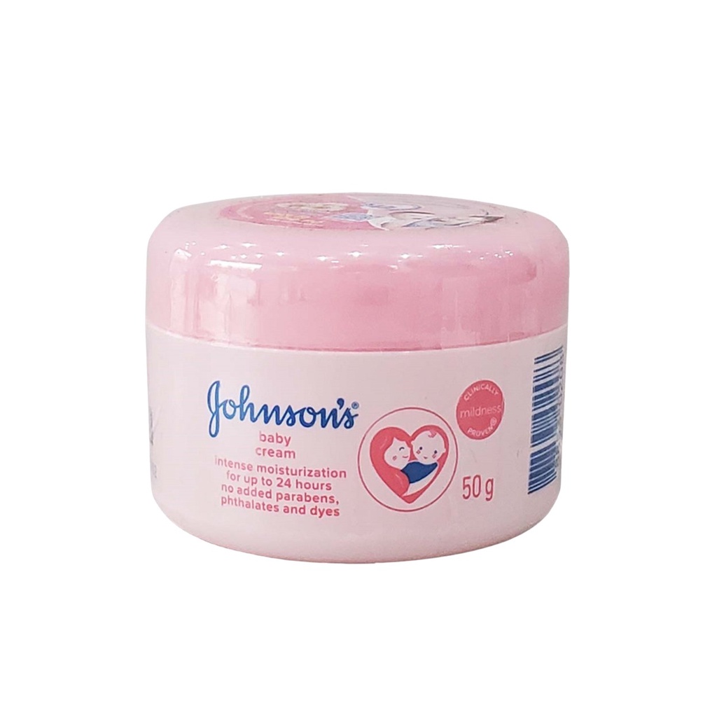 Kem Dưỡng Da Chiết Xuất Sữa Và Gạo Johnson's Milk And Rice Baby Cream 50g (Xanh/Hồng)