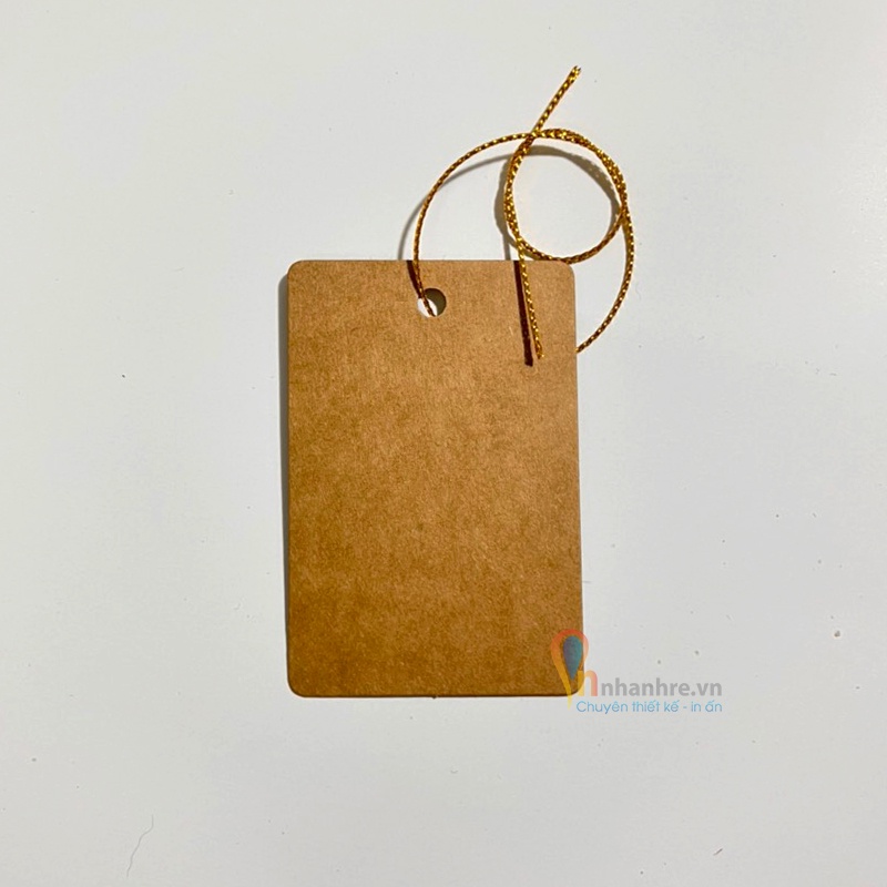 TAG GIẤY KRAFT CÓ SẴN KHÔNG IN | ĐỊNH LƯỢNG 370GSM 5CM x 7.5CM | TREO QUẦN ÁO, TRANG TRÍ - BAOBIONLINE