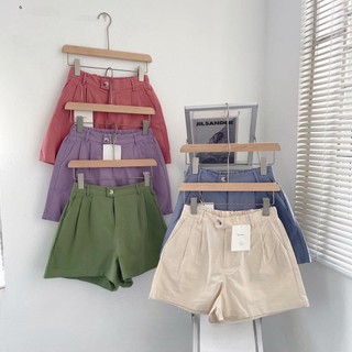Quần short kaki lưng thun phía sau xonxen shop quy nhơn, quần short vải kaki 2 túi xéo siêu xinh freesize mã 725