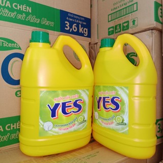 Nước rửa chén lix yes hương chanh 3,6kg