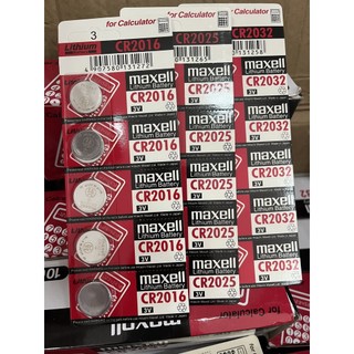 Vỉ 5 viên pin maxell cr2032 / cr2025 / cr2016 / 2032 / 2016 / 2025 3v