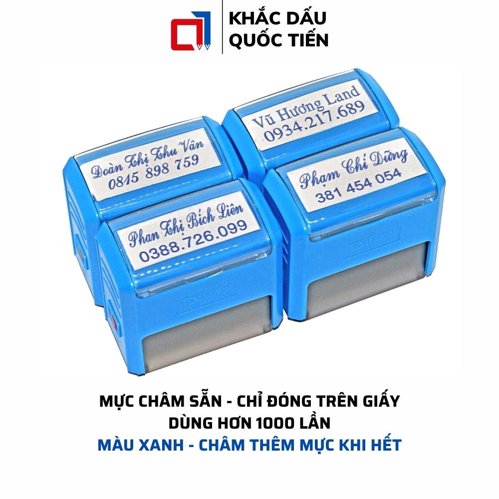 Con Dấu Tên Kèm Chức Danh, Làm Con Dấu Theo Yêu Cầu 2 Dòng Chữ Kích Thước 14x38mm T214