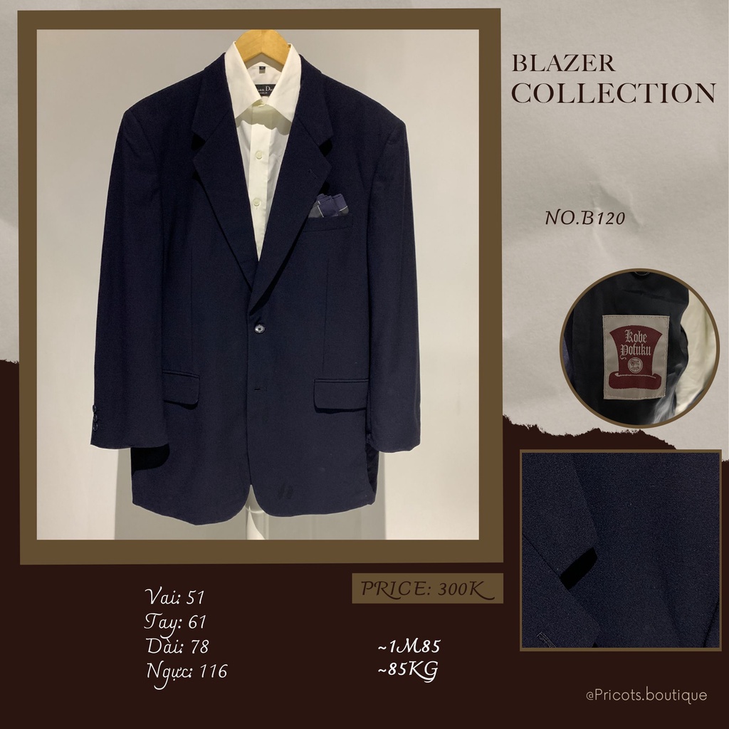 10 mẫu blazer nam đen trơn, xanh navy 1 hàng khuy / 2 hàng khuy, 2-4-6 nút