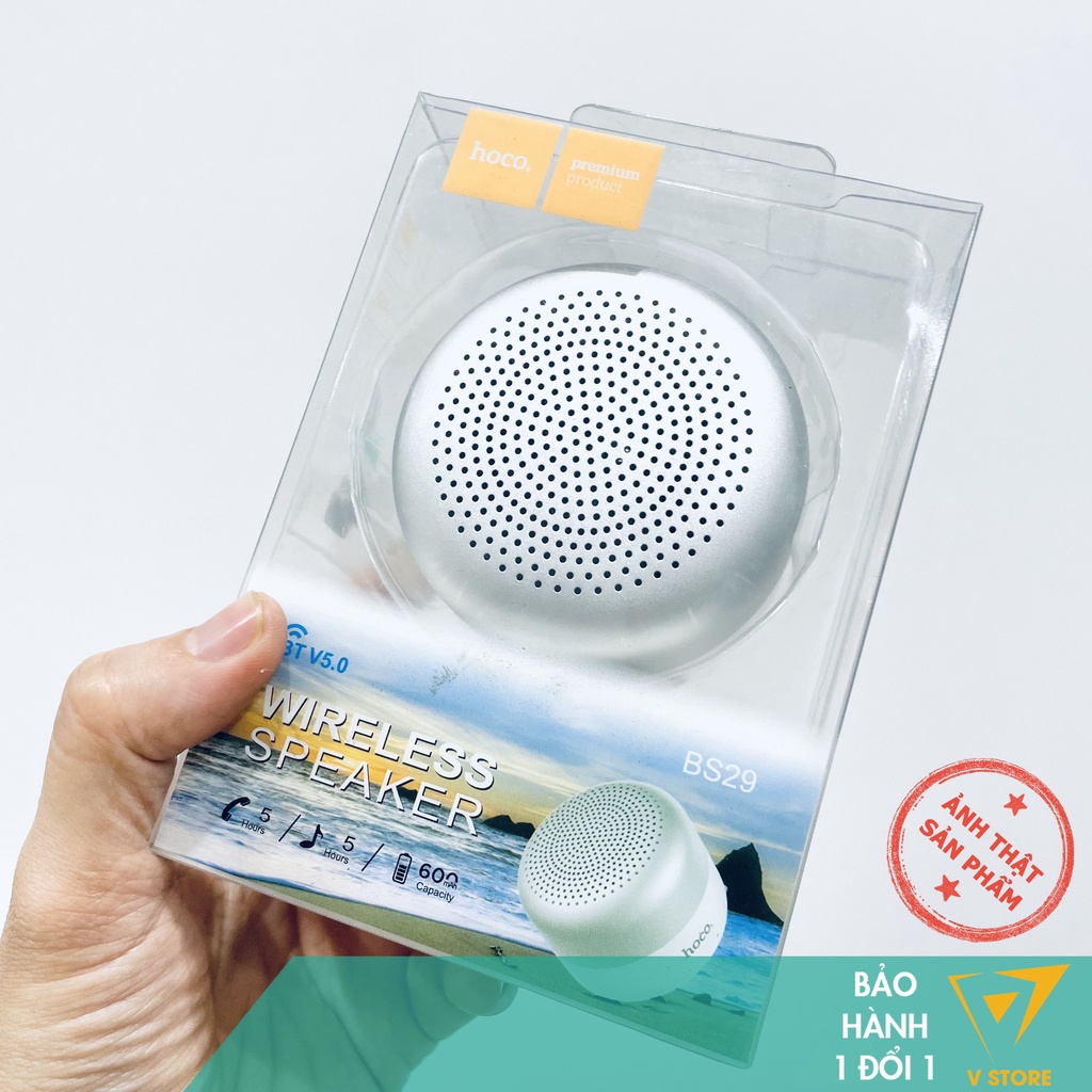 LOA BLUETOOTH MINI HOCO BS29 - MÀU ĐEN/ BẠC [HOCO ĐÀ NẴNG]
