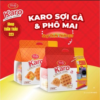BÁNH TRỨNG TƯƠI KARO CHÀ BÔNG Richy 156g(26gX6gói)