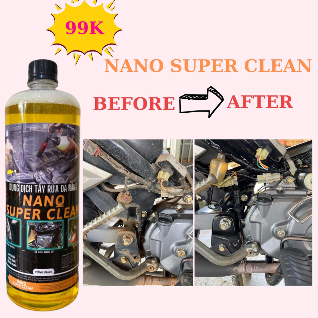 Dung Dịch Vệ Sinh Nhông Sên Đĩa Siêu Sạch Nano Super Clean (Tương tự M