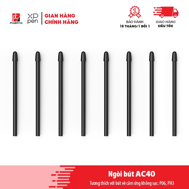 Bộ 10 Ngòi Bút Cho Stylus Bảng Vẽ XP-Pen - Hàng chính hãng