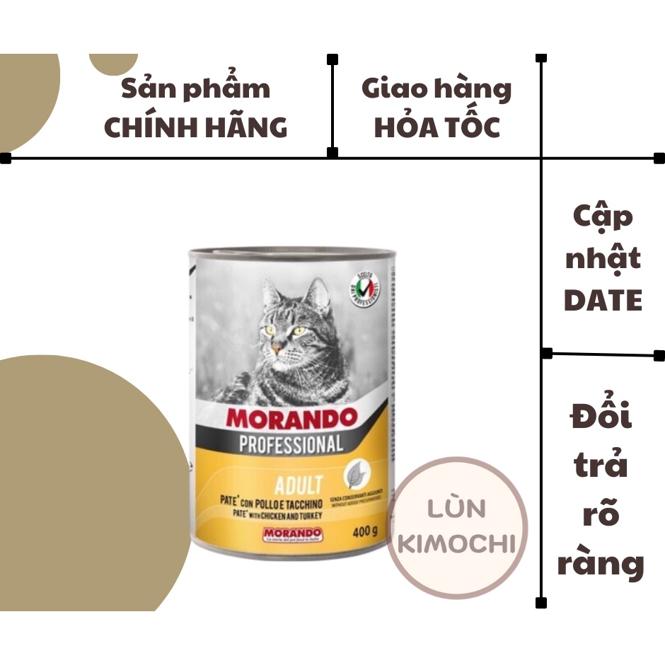 PATE MORANDO cho mèo lon 400gam