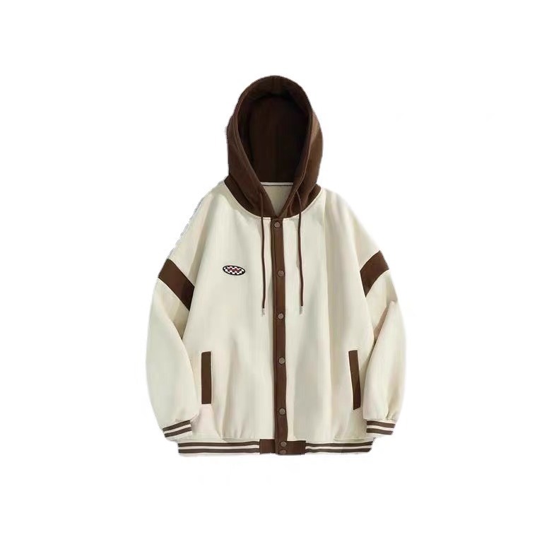 Áo khoác mũ bomber SUNPOINT mũ 2 lớp nỉ siu dày freesize<85kg