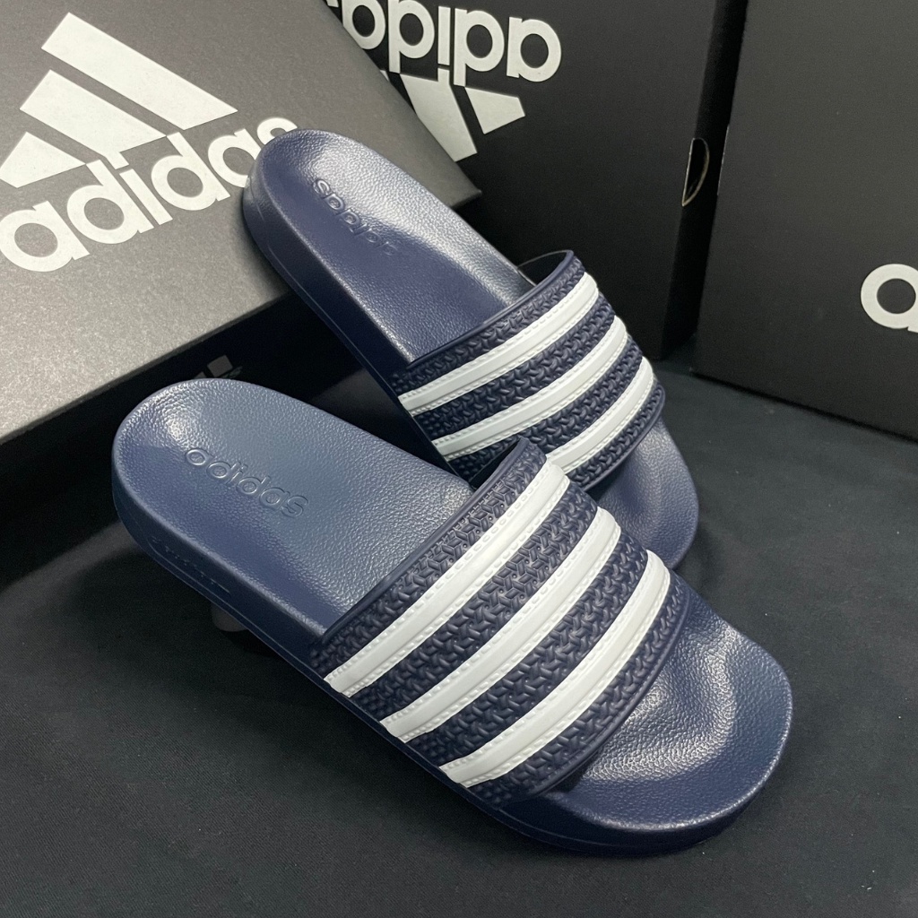 Dép Adidas quai ngang nam nữ xanh navy đẹp, nhẹ chất lượng thời trang 2023/ Dép Adidas Adilette Shower