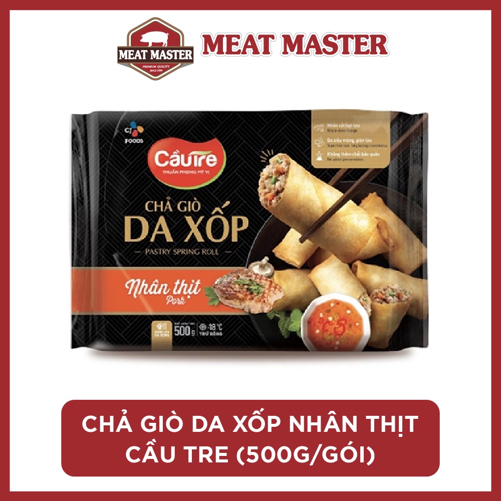 CẦU TRE -CHẢ GIÒ DA XỐP CẦU TRE - NHÂN THỊT (500G/GÓI)