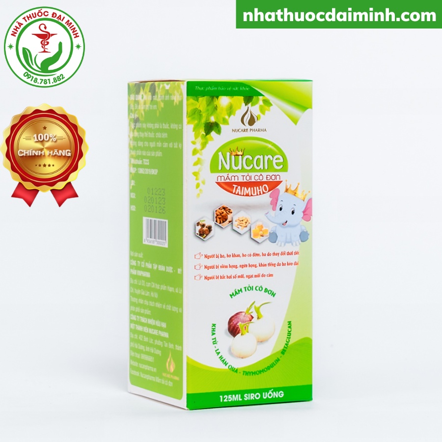 Siro Nucare Mầm Tỏi Cô Đơn Taimuho Lọ 125ml