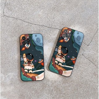 Ốp Điện Thoại Mềm Họa Tiết Phi hành gia vũ trụ Bảo Vệ Toàn Diện Cho iP 13 12 11 Pro Max X XR Xs Max 8 7 Plus SE e5145