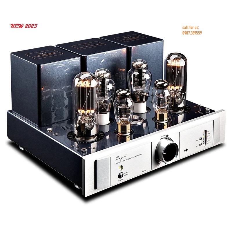 Cayin A-845 PLUS bộ khuếch đại âm thanh đèn điện tử Class A 845 Single-end 300b Push 845 phiên bản mới 2023