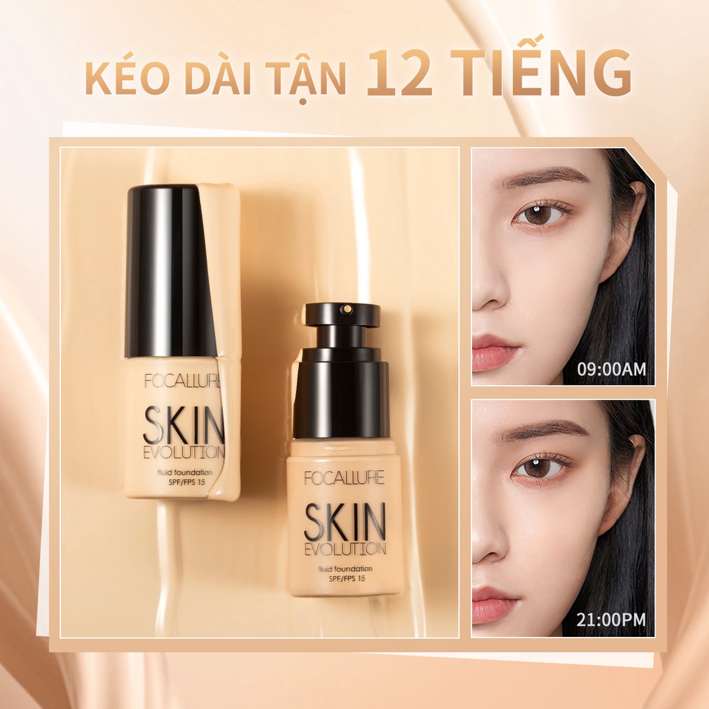 Kem nền BB FOCALLURE 31g trang điểm khuôn mặt che khuyết điểm tiện lợi