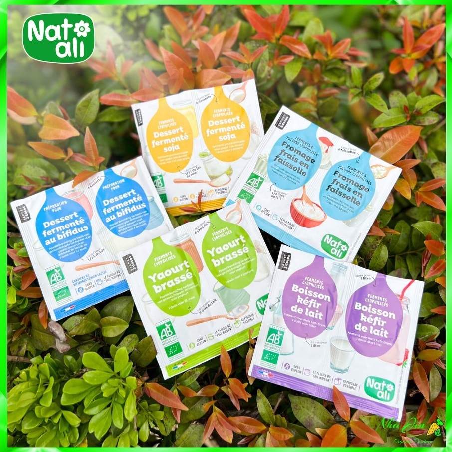 Men làm sữa chua hữu cơ Natali 2x6g