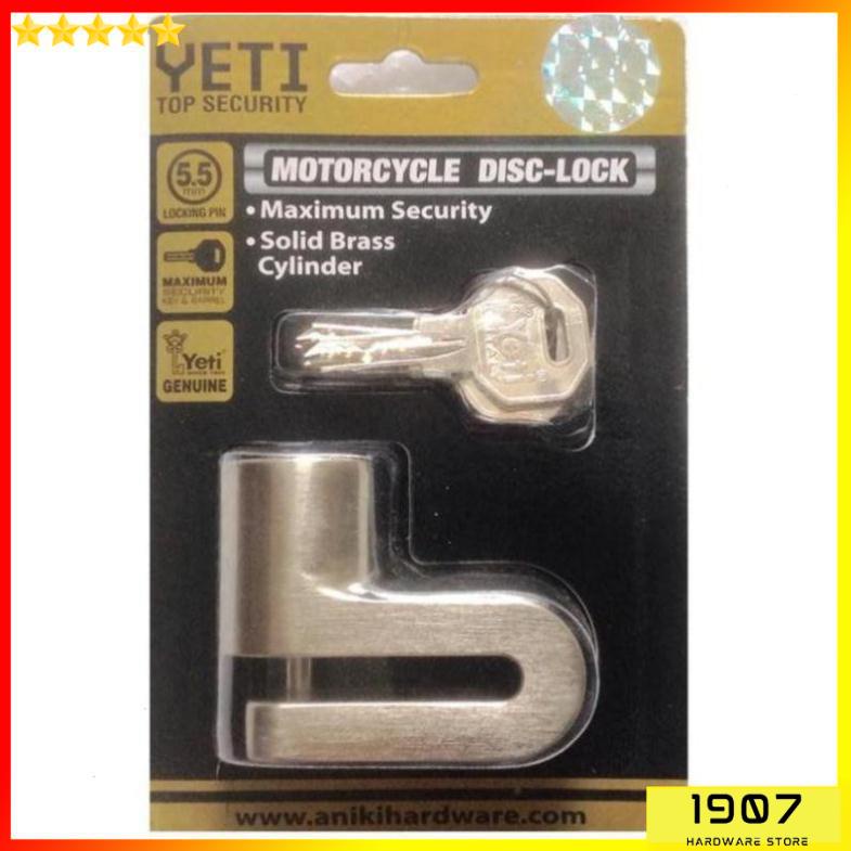 Khóa thắng đĩa xe máy chống cắt chống trộm Yeti YT-3027 TAIWAN DSG