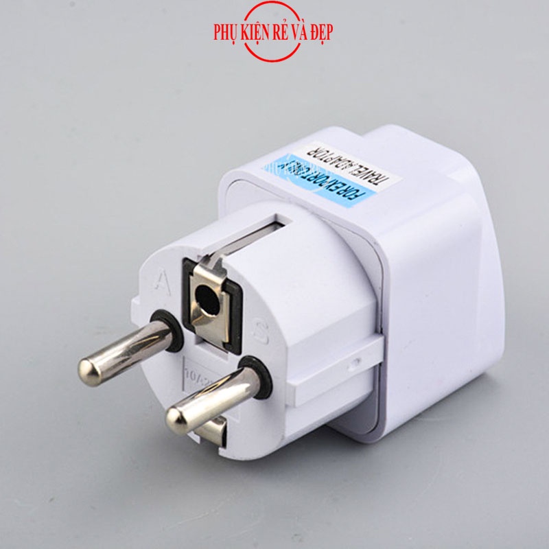 Ổ Cắm Chuyển Đổi AU/US/UK/EU sang Phíc Cắm DE Pháp Đức Hàn Quốc