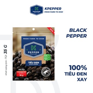 Tiêu đen xay nguyên chất tiệt trùng 35g thương hiệu K PEPPER