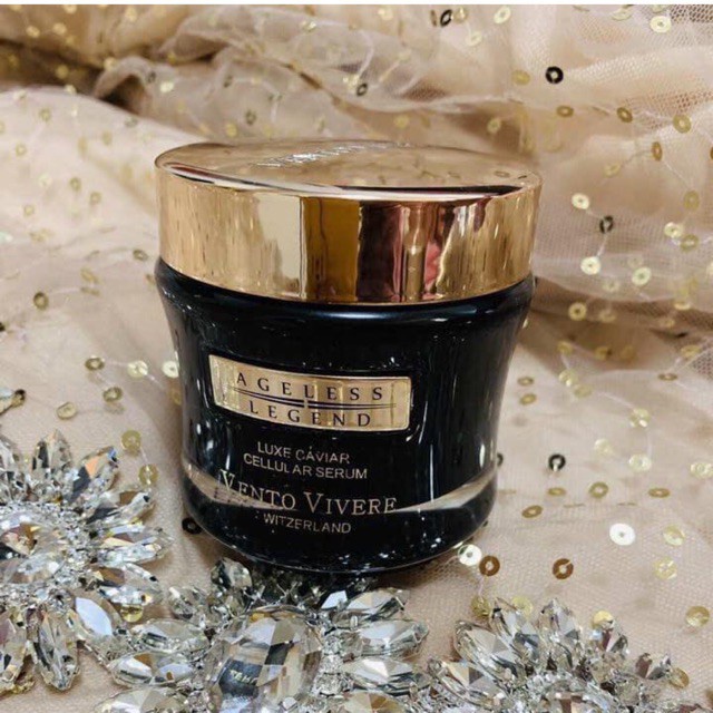 Serum trứng cá tầm Vento Vivere Luxe Caviar Cellular, serum dưỡng da săn chắc, làm trắng da phục hồi da tức thì
