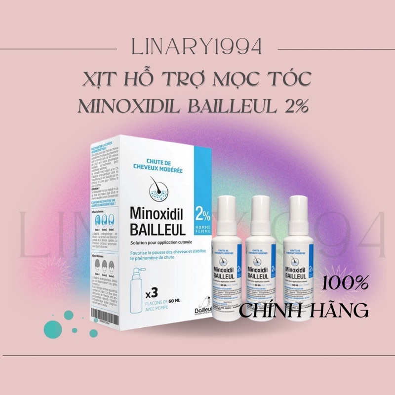 Serum 2% Xịt Mọc Tóc Minoxidil Bailleul (Link bán 8k sp bị xoá)