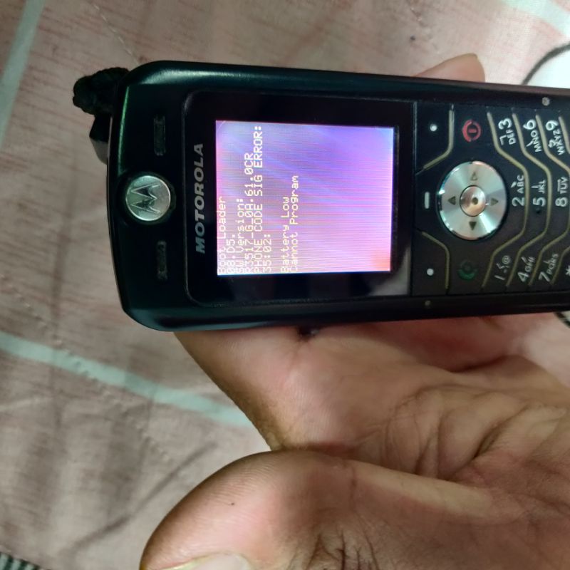 Xác motorola L6 treo boot loader