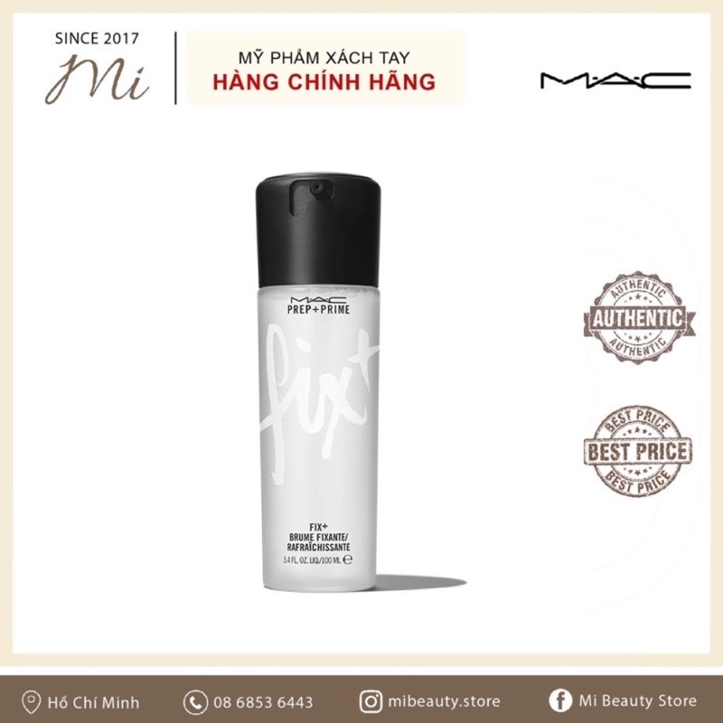 Xịt Khoáng Cố Định Lớp Trang Điểm MAC Prep + Prime Fix + Brume Fixante 100ml