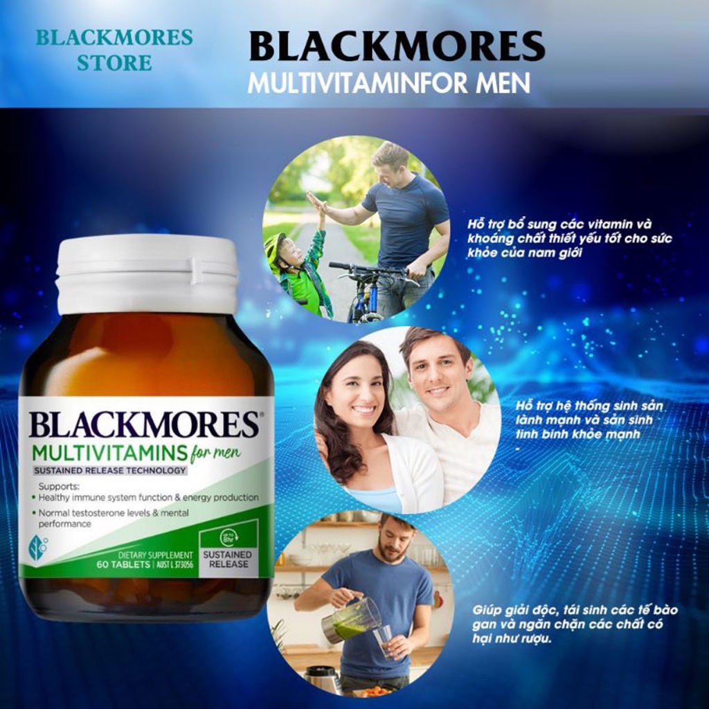 Vitamin tổng hợp dành cho nam và nữ - Blackmores Multivitamin For Men, For Women