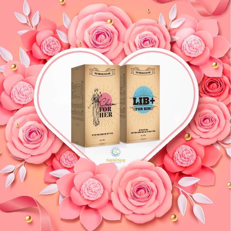 Combo Lib For Him & Charm For Her - TẶNG 1 Hộp Lotion Tình Yêu Shimaru