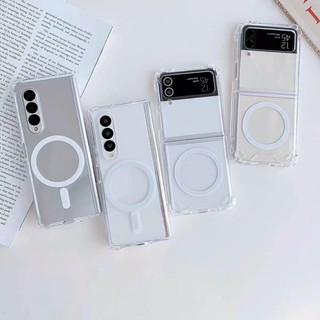 Ốp Likgus Lưng cứng trong suốt chống ố Vòng tròn Samsung ZFold 4/ ZFlip 4