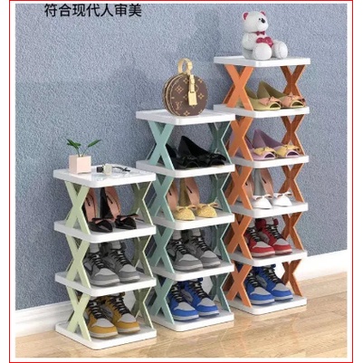 Kệ Giày Dép 5 Tầng Chữ X, Giá Đựng Để Đồ Đa Năng