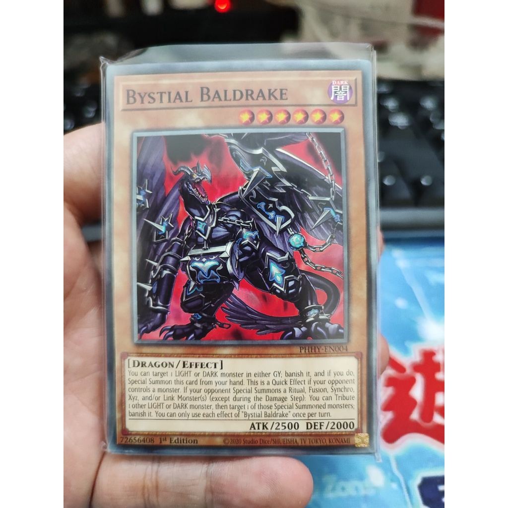 [Yugioh Funny Shop] 1 lá thẻ bài Bystial Baldrake - PHHY-EN004 - Common 1st Edition