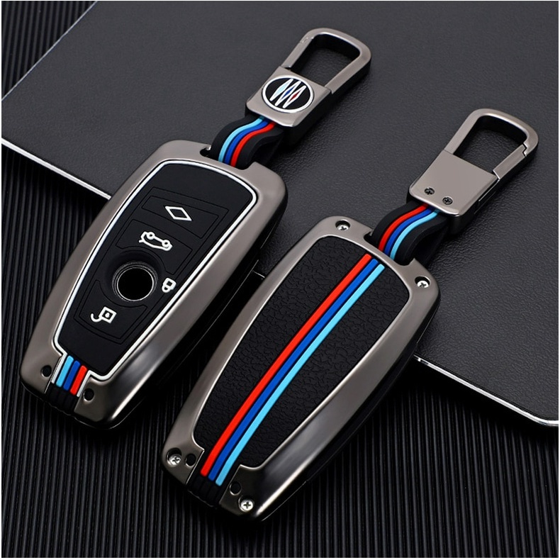Bao Da, Vỏ Bảo Vệ, Ốp Chìa Khóa, Bọc Chìa Khóa Phản Quang Dùng Cho Xe Ô Tô BMW Series 3, 5, 7, X, GT Mẫu Cũ