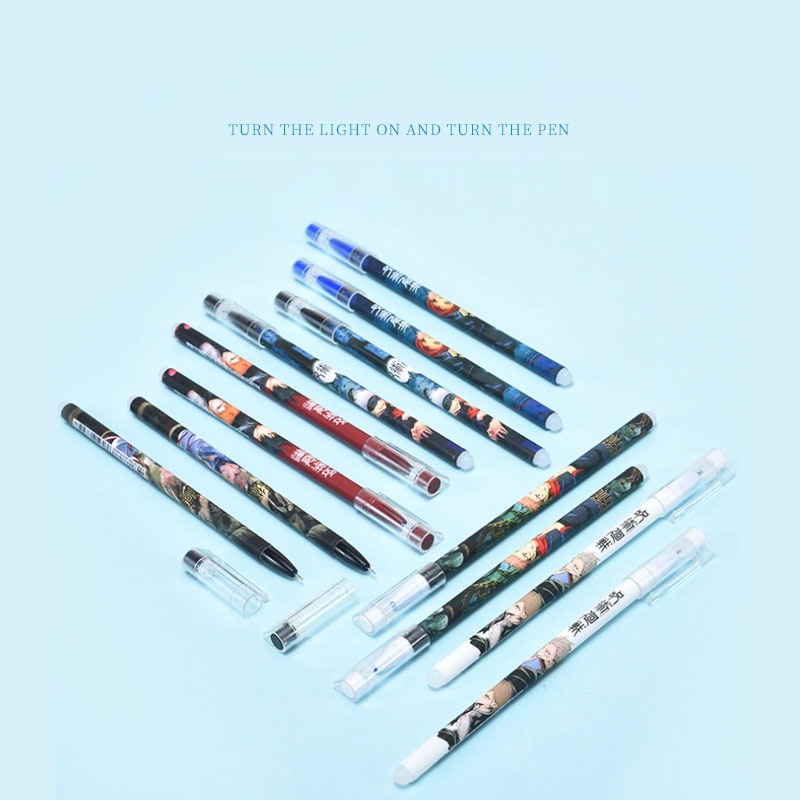 Bút Bi Viết Anime Bút Bi Jujutsu Kaisen - Bút Bi Nước Học Sinh, Sinh Viên Văn Phòng Mực Đen