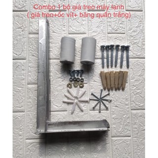 Giá treo máy lạnh điều hòa 1HP 1.5HP/ bộ giá đỡ cục nóng ĐH/ bộ bắt vít giá đỡ / băng quấn cách nhiet