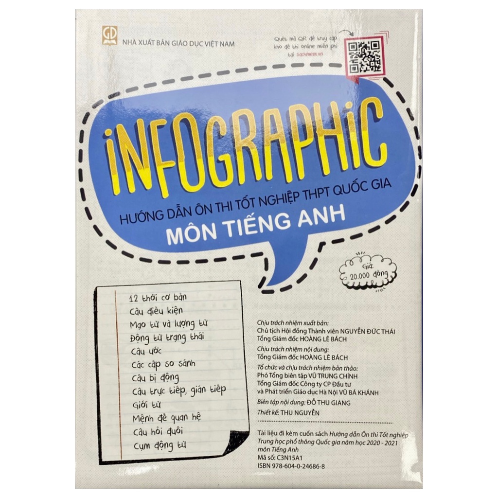 Sách - Infographic Hướng dẫn ôn thi Tốt nghiệp THPT Quốc gia môn Tiếng Anh
