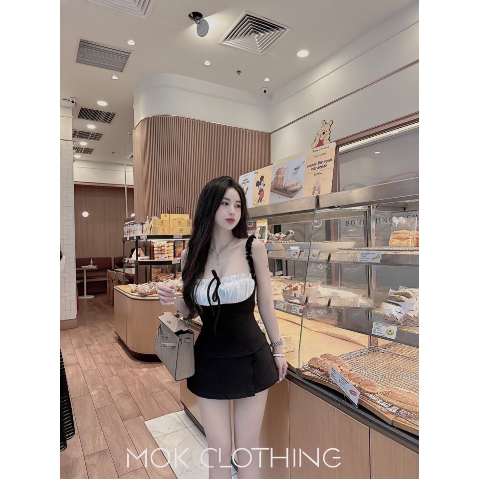 Đầm váy nữ ngắn hai dây cúp ngực ôm body siêu tôn dáng phong cách hàn quốc đi hẹn hò đi tiệc