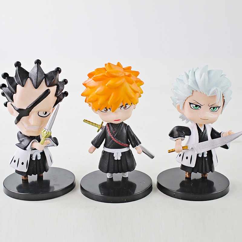 Set 6 Mô Hình Nhân Vật Phim Bleach Kurosaki ichigo Urahara Kisuke Hitsugaya Toushirou Sado Yasutora Ishida Uryuu