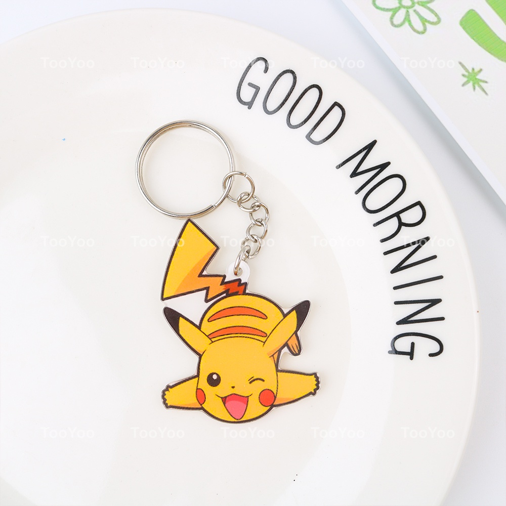 Móc khóa Pokemon mini chất liệu mica dễ thương cute TooYoo BK00352