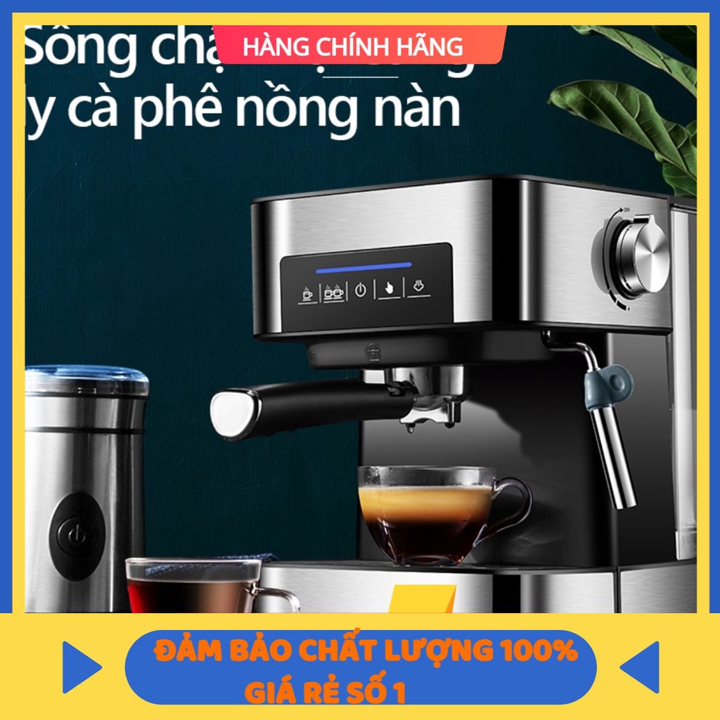 [Hàng chính hãng] Máy pha Cafe, máy pha cà phê tự động kiểu Ý, Máy pha cà phê gia đình tạo bọt