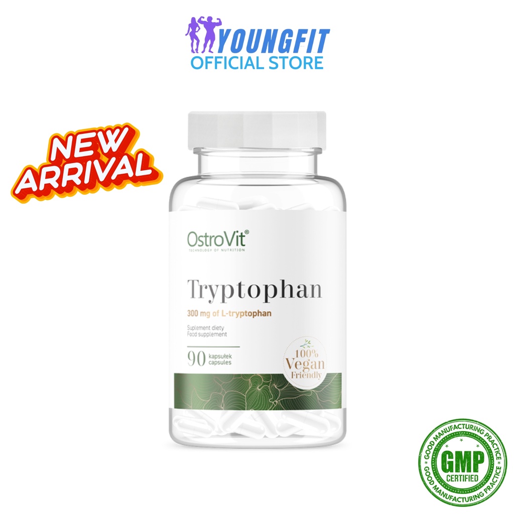 Viên Uống Trytophan OstroVit Giảm Căng Thẳng Ổn Định Tinh Thần Phong Độ (90 viên) - YoungFit x Best Nutrition