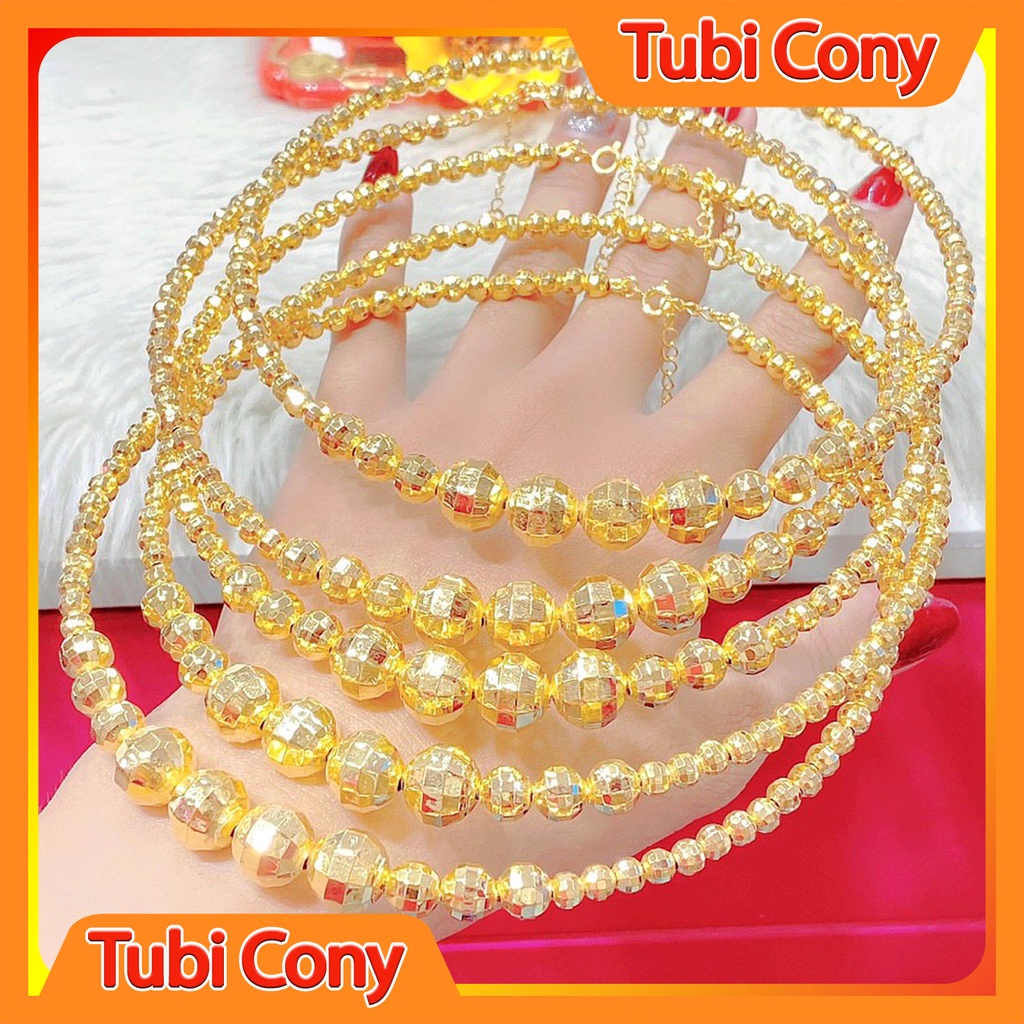 Vòng Cổ - Kiềng Cưới Tubi Cony Mạ Vàng Mẫu 03.170323 ( Free Size )