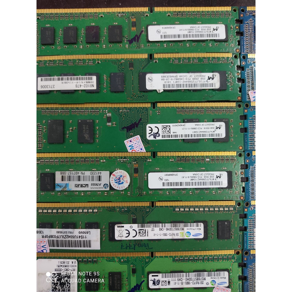 Ram DDR3 2GB Bus 1600 1333 tháo máy, chân vàng, còn đẹp