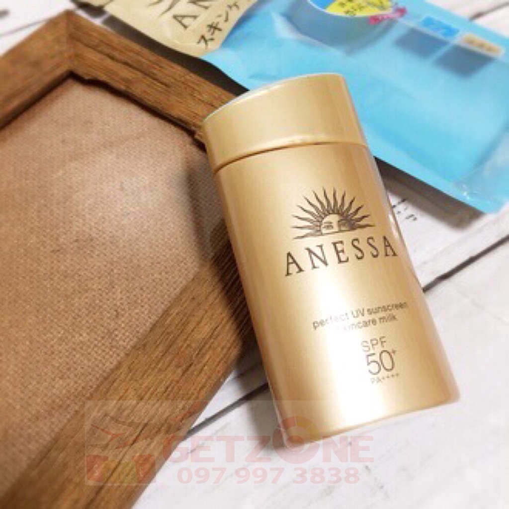 Kem chống nắng Anessa Shiseido - Chống Trôi Anessa Perfect UV Sunscreen Skincare Milk SPF50+/PA++