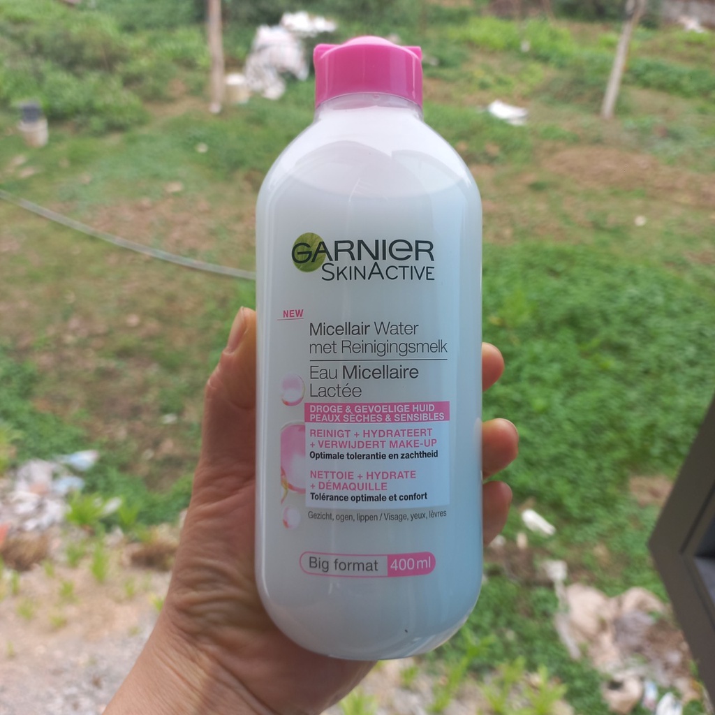 Tẩy Trang Garnier Hồng Dạng Sữa 400ml