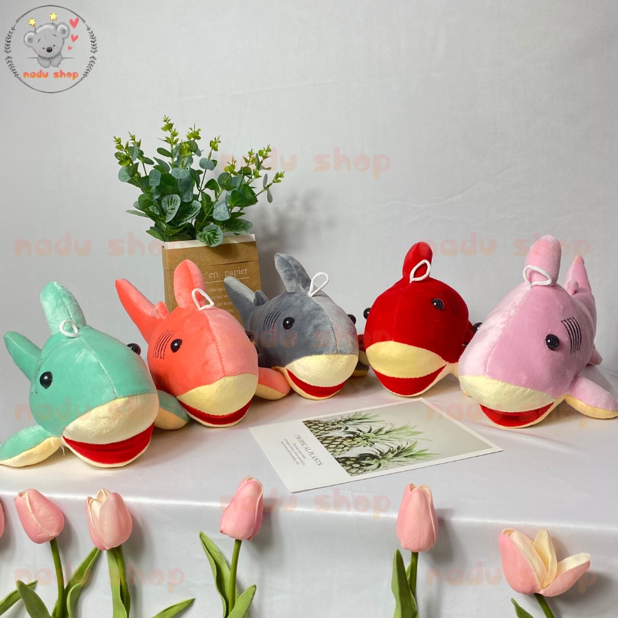 Gấu Bông Mini Cá Mập Dễ Thương 30cm