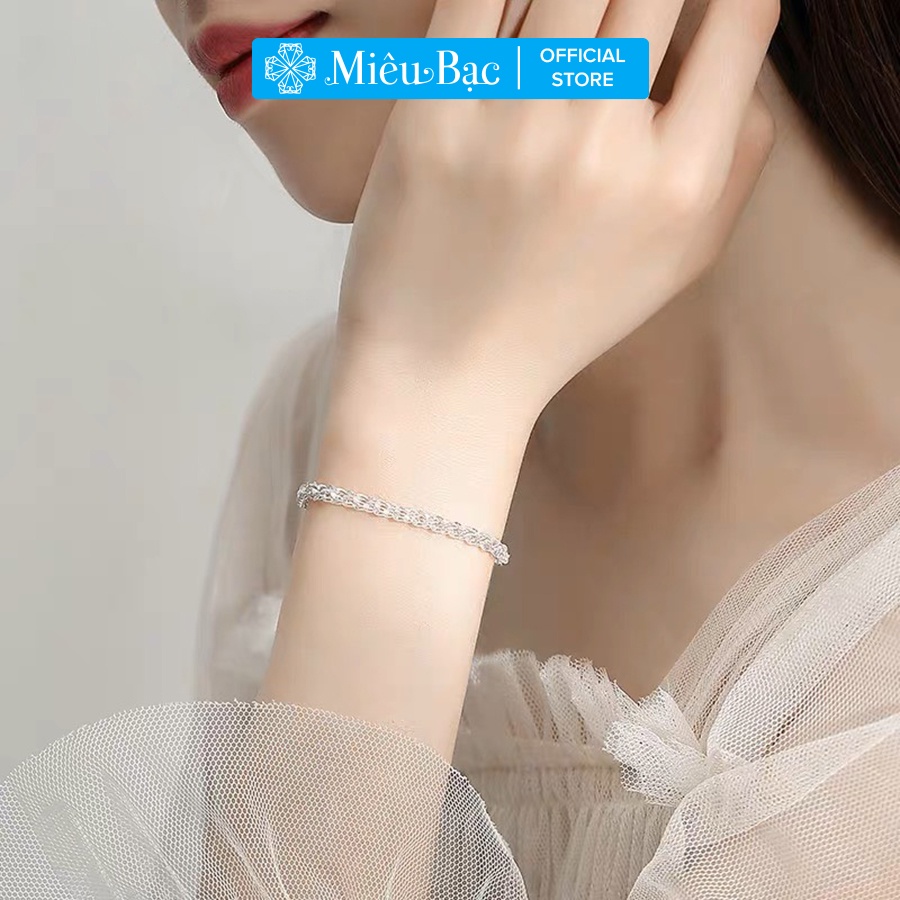 Lắc tay bạc nữ Miêu Bạc Đuôi Phụng chất liệu bạc 925 phong cách dễ thương phụ kiện trang sức nữ L400419